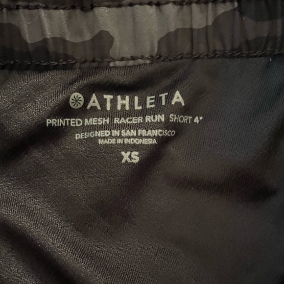 Athleta Mesh Racer Run Mid Rise Shorts - Picture 8 of 8